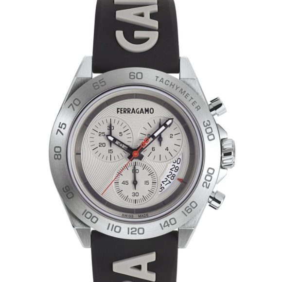 SALVATORE FERRAGAMO 43MM STEEL BUCKLE MEN'S DESIGNER WATCH